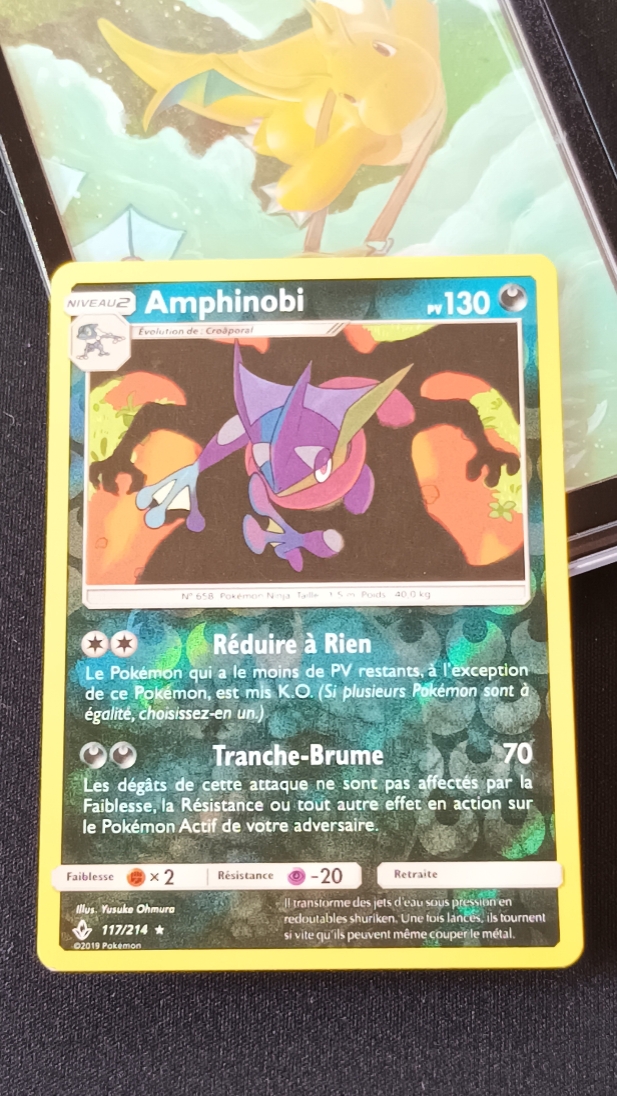 Carte Pokémon - Amphinobi 117/214 Reverse - VF Alliance Infaillible - Occasion