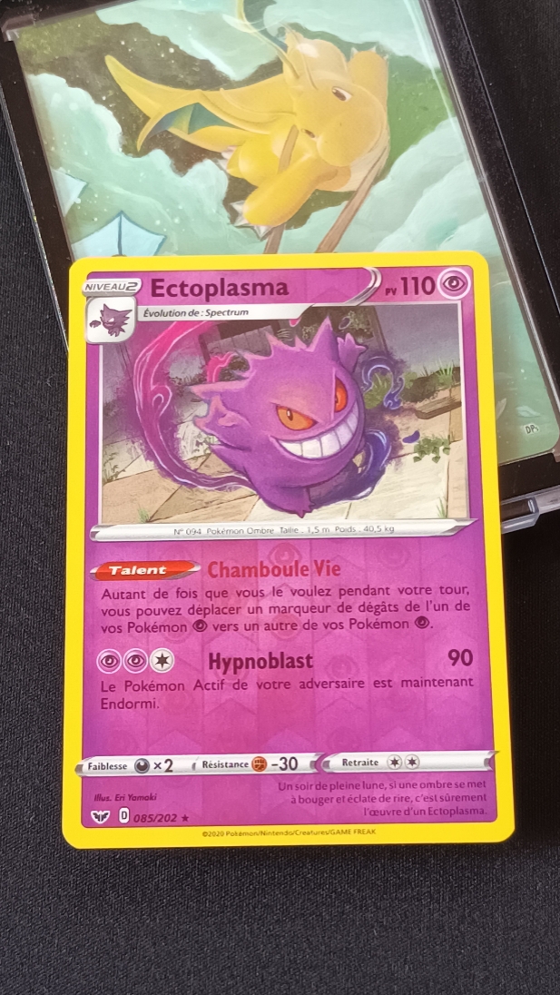 Carte Pokémon - Ectoplasma 085/202 Holo Reverse - VF Excellent - EB de base