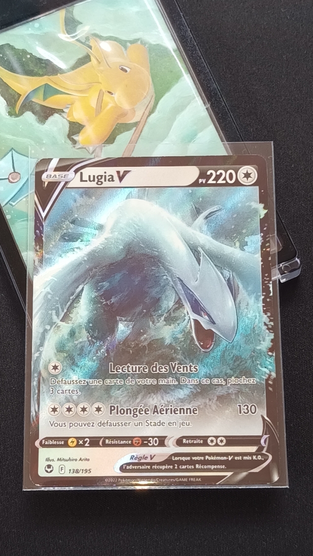 Carte Pokémon - Lugia V 138/195 TBE - Tempête Argentée VF -