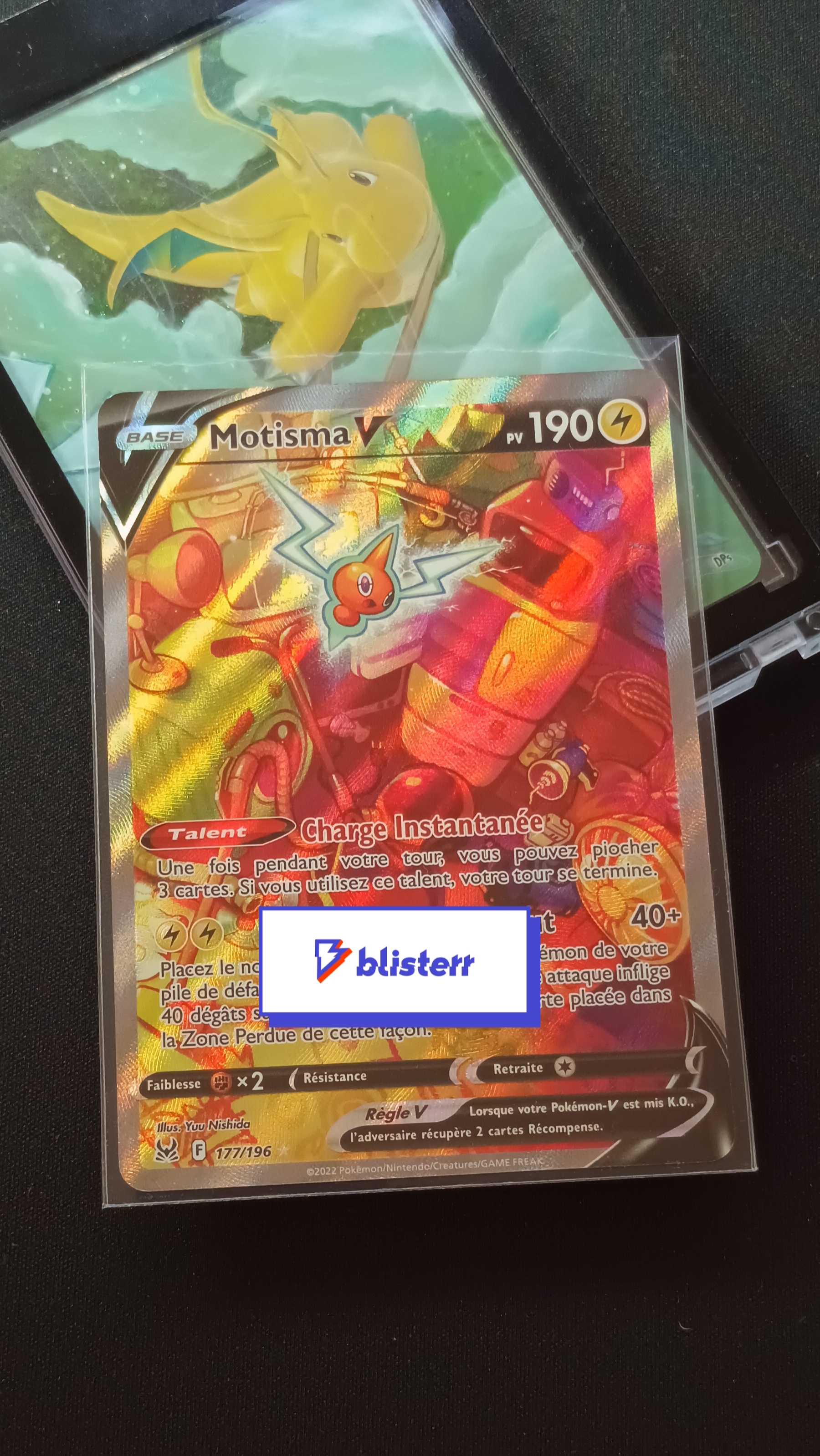 Carte Pokémon - Motisma V 177/196 Alternative TBE - EB11 FR -