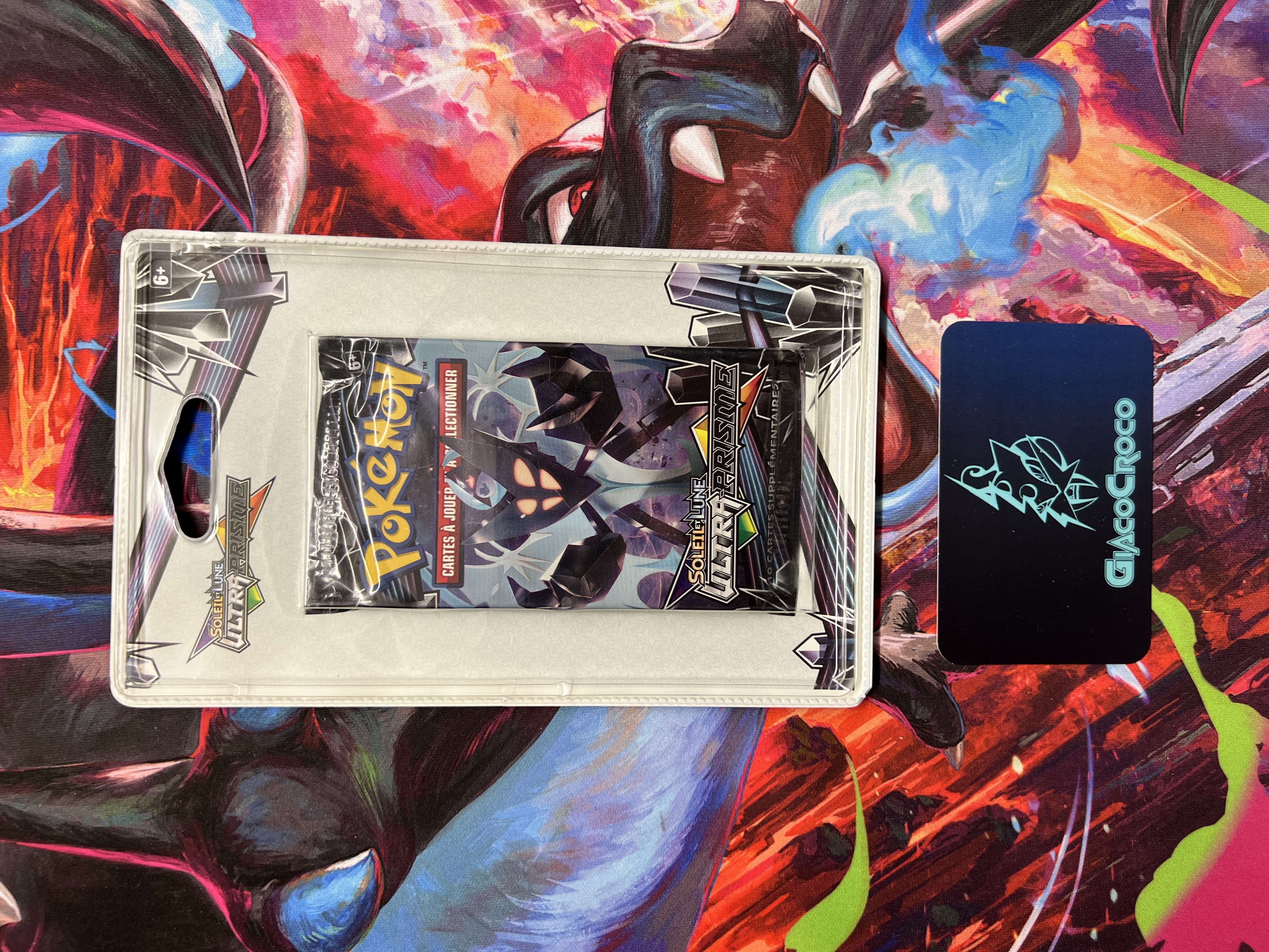 Booster Pokémon sous blister soleil et lune ultra prisme français illustration Necrozma
